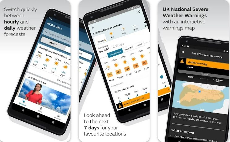 MET Office Weather App – Get The Latest Weather Forecasts in Your Palm